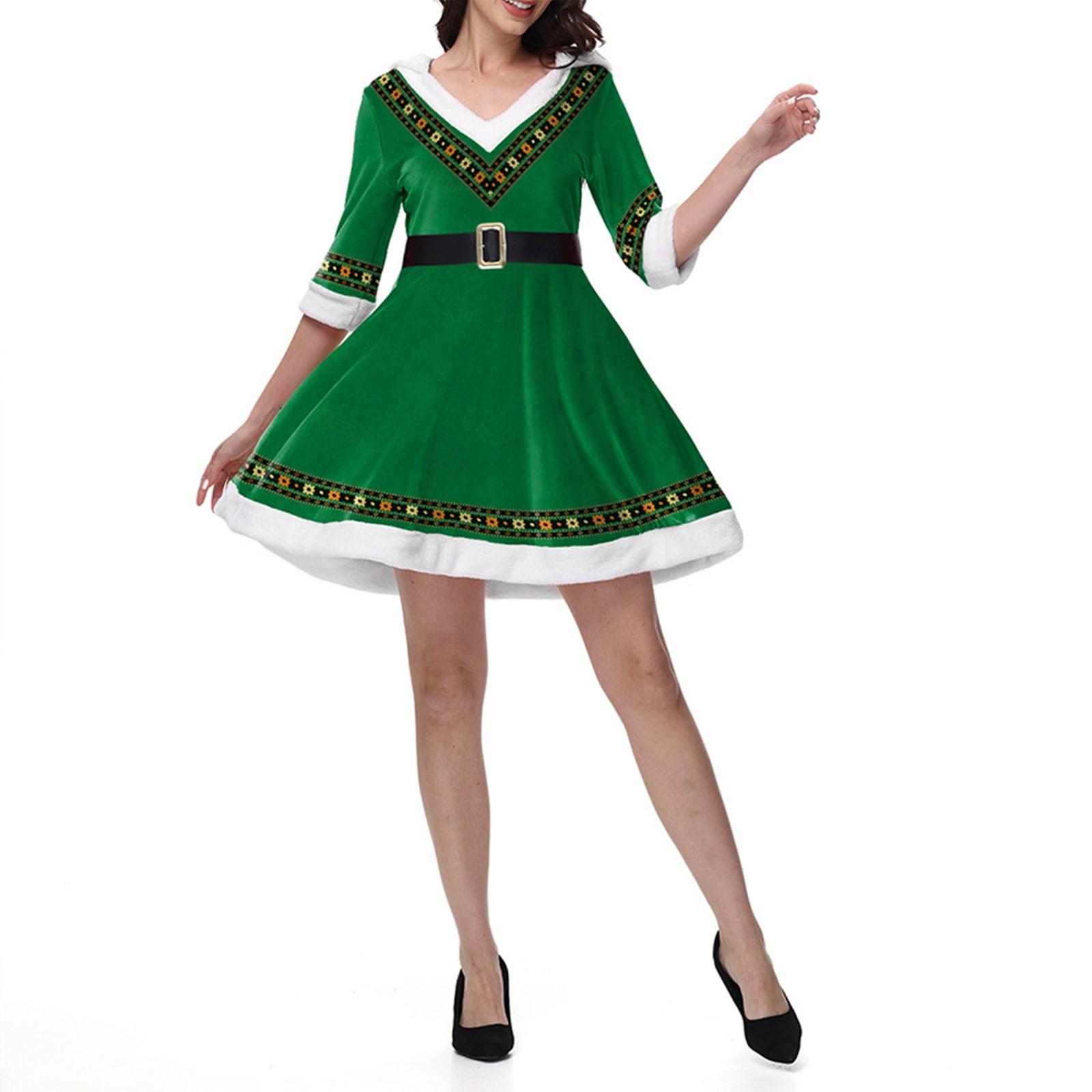 Ірландський одяг Жіноча сукня з капюшоном з V-подібним вирізом, зелений оксамит St. Спідниця до Дня Патрика XL зелений
Ірландський одяг Жіноча сукня з капюшоном з V-подібним вирізом, зелений оксамит St. Спідниця до Дня Патрика XL зелений