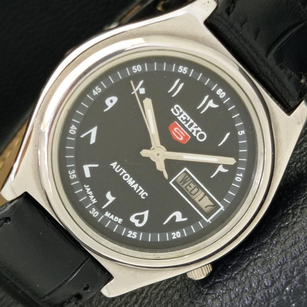 Б/У винтажные автоматические японские мужские часы SEIKO 5 с черным циферблатом в арабском стиле a433926-2 R119-a433926
Б/У винтажные автоматические японские мужские часы SEIKO 5 с черным циферблатом в арабском стиле a433926-2 R119-a433926