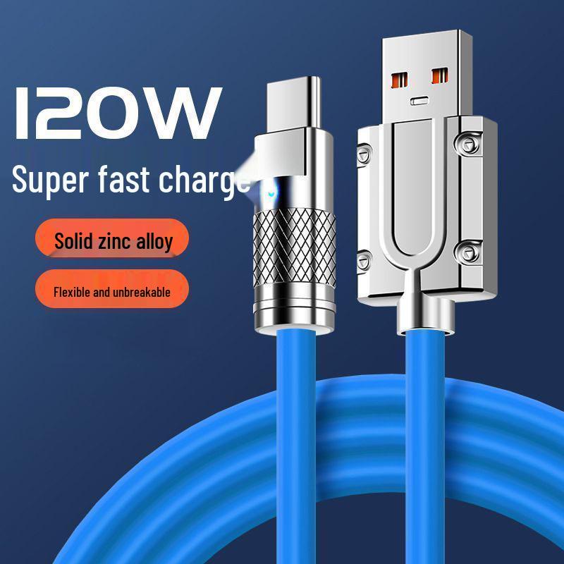120W Rotating 3-in-1 Fast Charging Data Cable for Android, Huawei, and Apple - 6A Super Charge
120W Rotating 3-in-1 Fast Charging Data Cable for Android, Huawei, and Apple - 6A Super Charge
