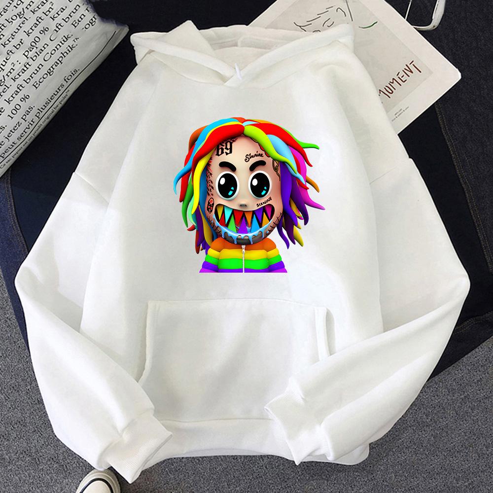 6ix9ine Tekashi69 New Kawaii Japanese Casual Harajuku Hoodies Жінки Чоловіки Пуловери в корейському стилі Жіночі толстовки Одяг S білий
6ix9ine Tekashi69 New Kawaii Japanese Casual Harajuku Hoodies Жінки Чоловіки Пуловери в корейському стилі Жіночі толстовки Одяг S білий