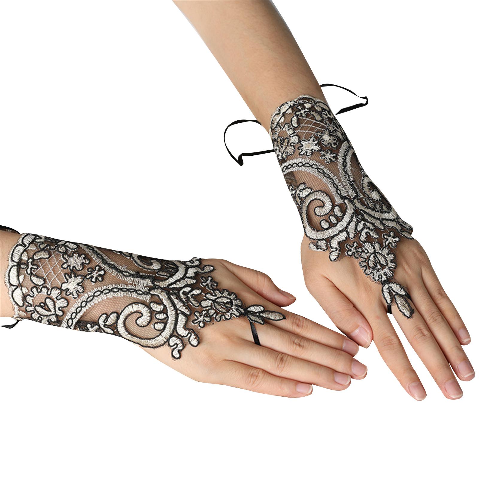 Multi-color Glove with Embroidery Lace Glove and Adjustable Rope Long Bracelet Woman Wedding Taking Photo Accessories
Multi-color Glove with Embroidery Lace Glove and Adjustable Rope Long Bracelet Woman Wedding Taking Photo Accessories