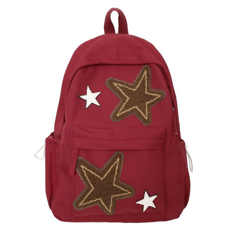 Five-pointed Star Large-capacity Schoolbag Junior High School Students Korean Style Ins Japanese Girls Backpack Simple College Tide червоний
Five-pointed Star Large-capacity Schoolbag Junior High School Students Korean Style Ins Japanese Girls Backpack Simple College Tide червоний