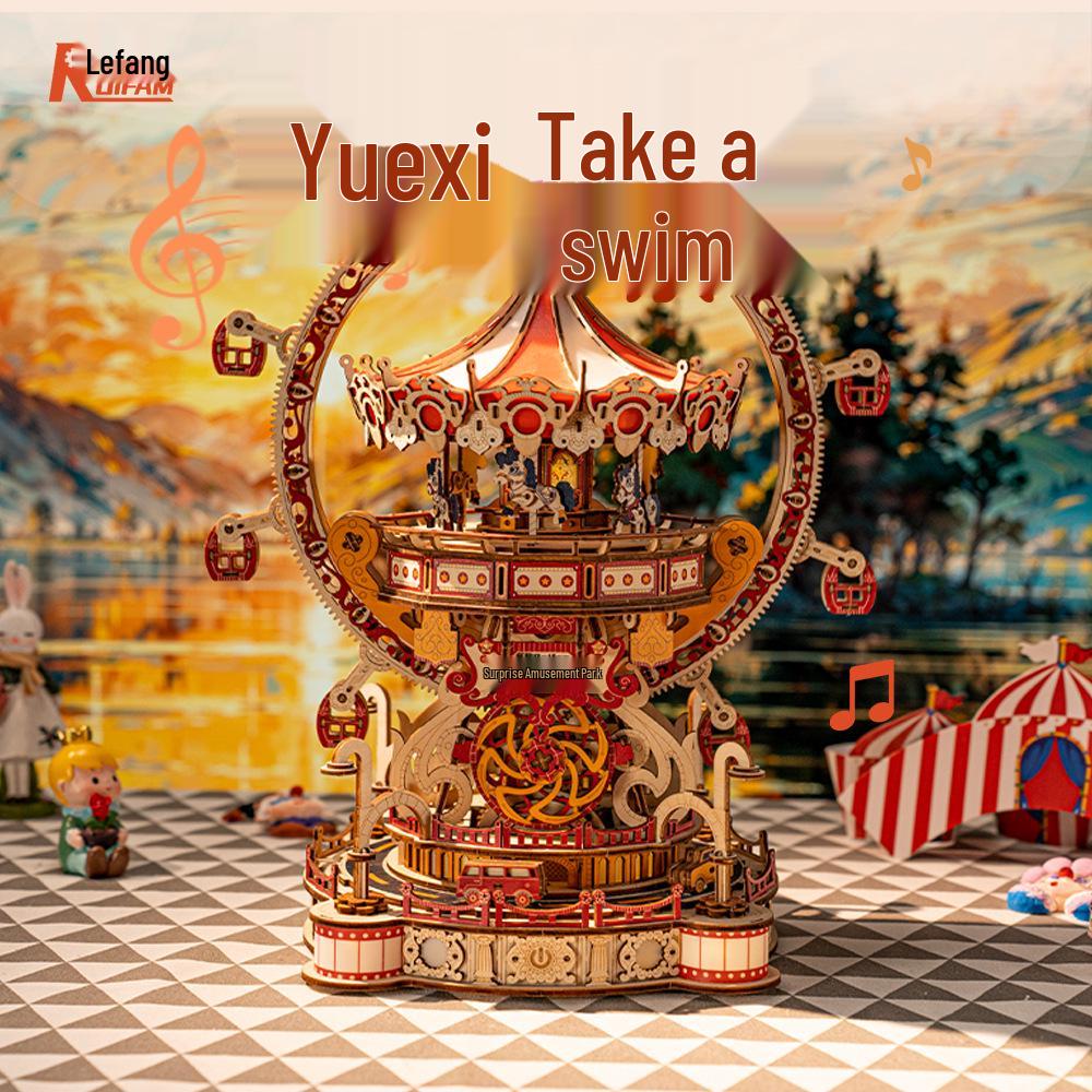 3D Wooden Ferris Wheel Puzzle: DIY Educational Toy
3D Wooden Ferris Wheel Puzzle: DIY Educational Toy