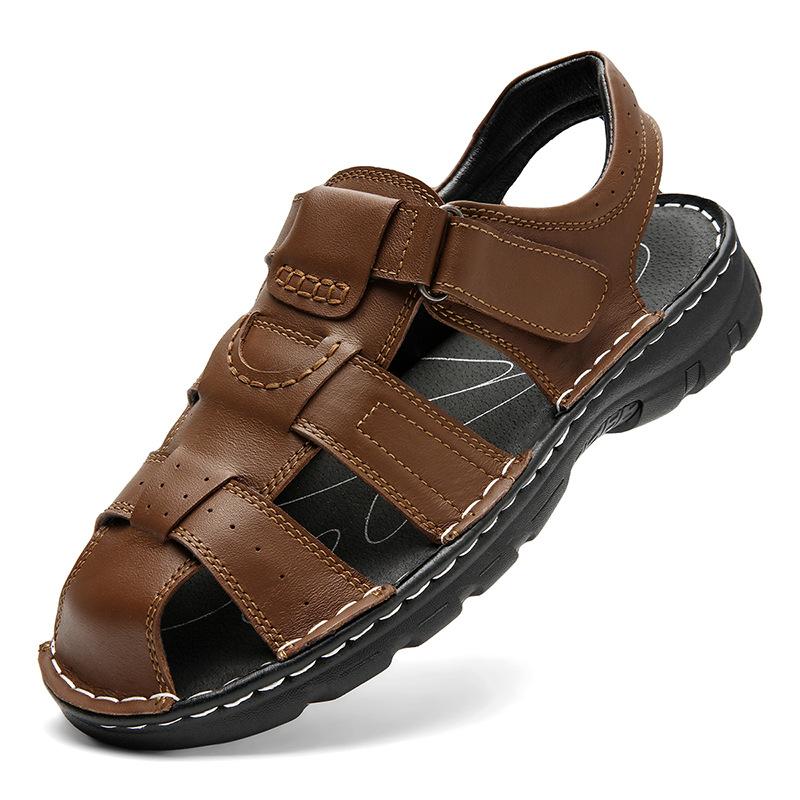 Summer sandals men s breathable soft bottom hole hole men s leather outdoor leisure bag head beach shoes wear-resistant large size 48 48
Summer sandals men s breathable soft bottom hole hole men s leather outdoor leisure bag head beach shoes wear-resistant large size 48 48