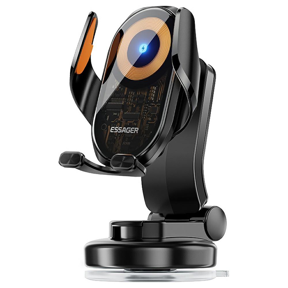 ESSAGER 15W Wireless Charger Car Mount Suction Cup Wireless Charger Stand 360° Rotation
ESSAGER 15W Wireless Charger Car Mount Suction Cup Wireless Charger Stand 360° Rotation