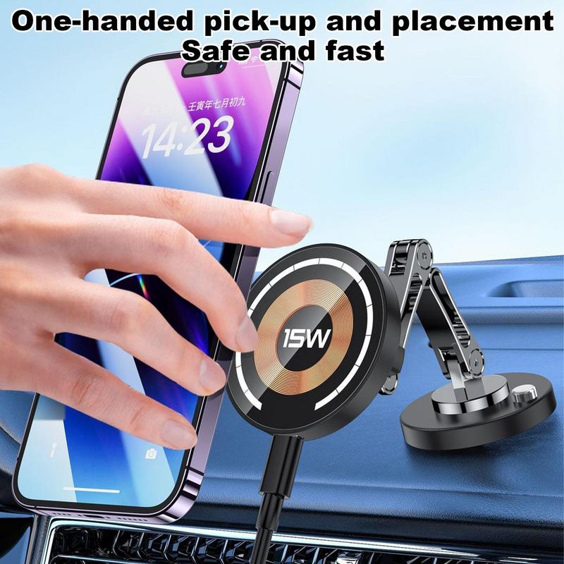 Portable Magnetic Car Wireless Charger Stand 15W Fast Charging Mobile Phone Holder Wireless Charger For iPhone Xiaomi China Mainland
Portable Magnetic Car Wireless Charger Stand 15W Fast Charging Mobile Phone Holder Wireless Charger For iPhone Xiaomi China Mainland
