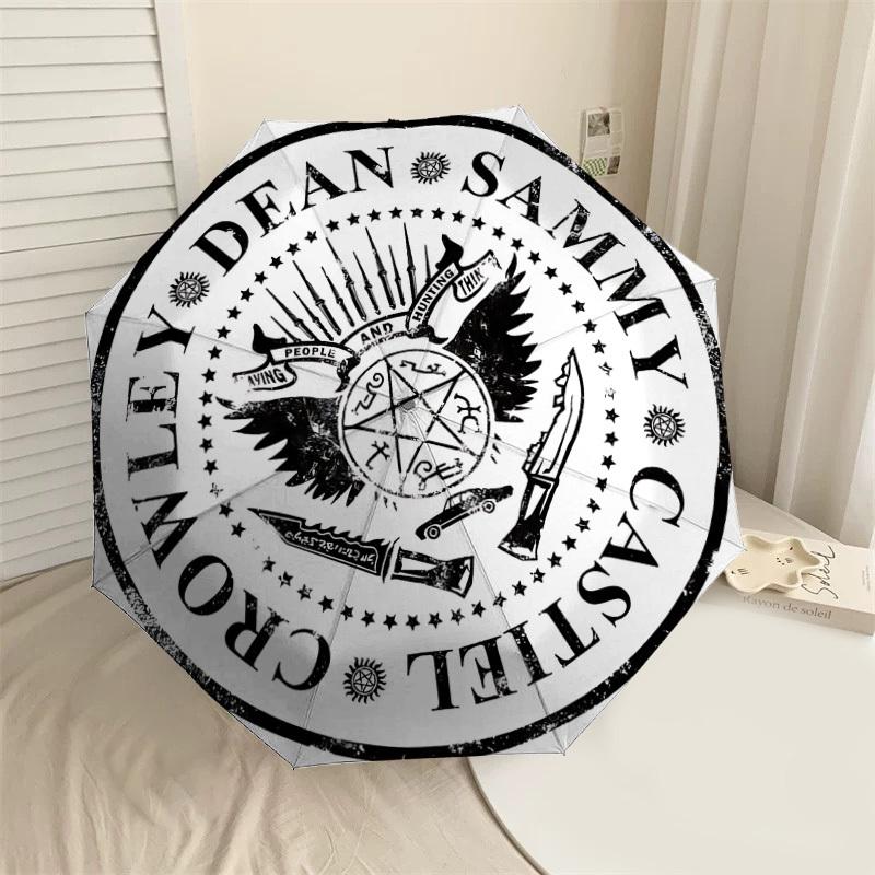 1PC Crowley Dean Sam Winchester Umbrella-8-Rib Reinforced, Automatic Open, Lightweight & Durable, Cute Fashion Accessory for Outdoor-W154
1PC Crowley Dean Sam Winchester Umbrella-8-Rib Reinforced, Automatic Open, Lightweight & Durable, Cute Fashion Accessory for Outdoor-W154
