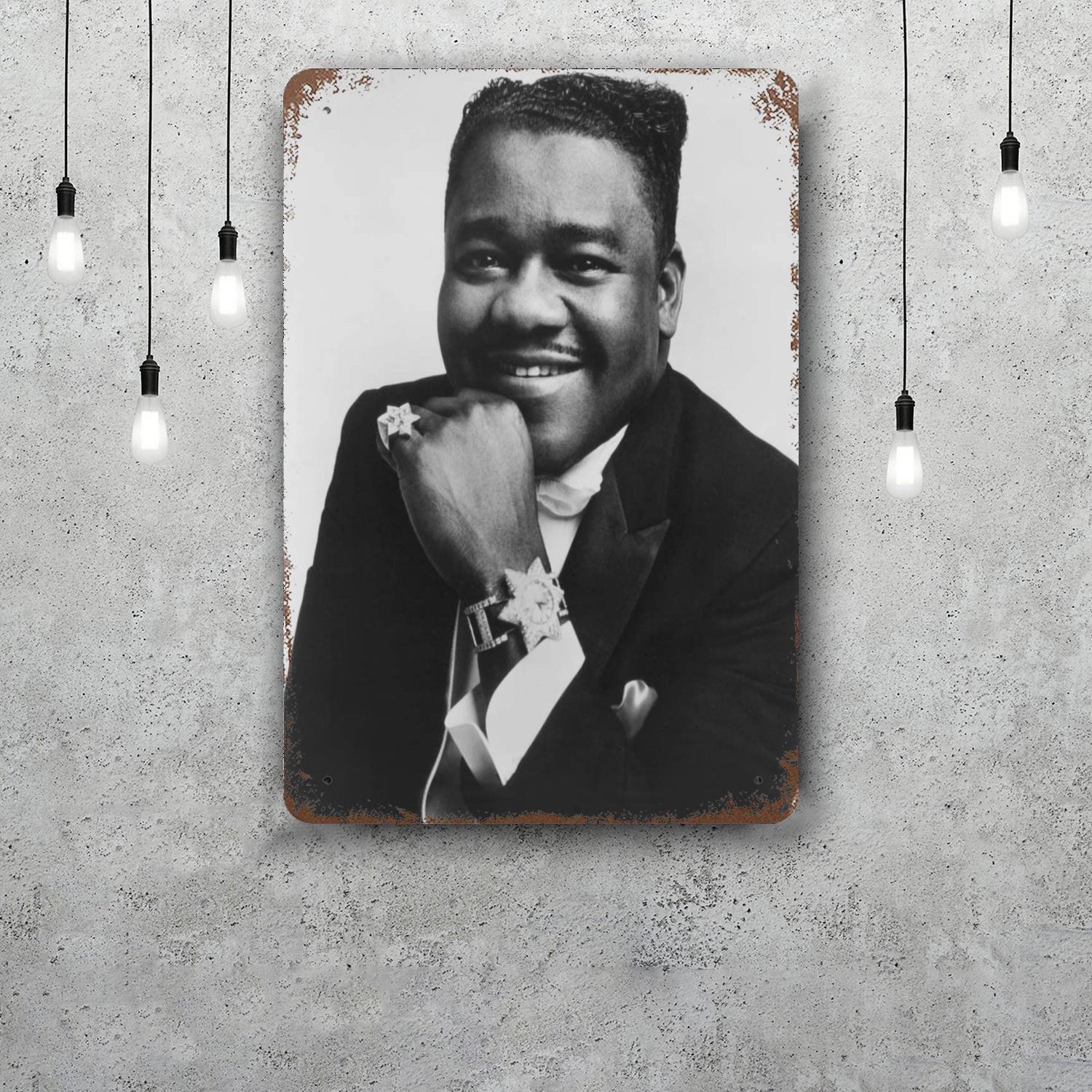 Fats Domino Decor Poster Vintage Tin Sign Metal Sign Decorative Plaque for Pub Bar Man Cave Club Wall Decoration 20x30cm(7.8x11.8inch)
Fats Domino Decor Poster Vintage Tin Sign Metal Sign Decorative Plaque for Pub Bar Man Cave Club Wall Decoration 20x30cm(7.8x11.8inch)