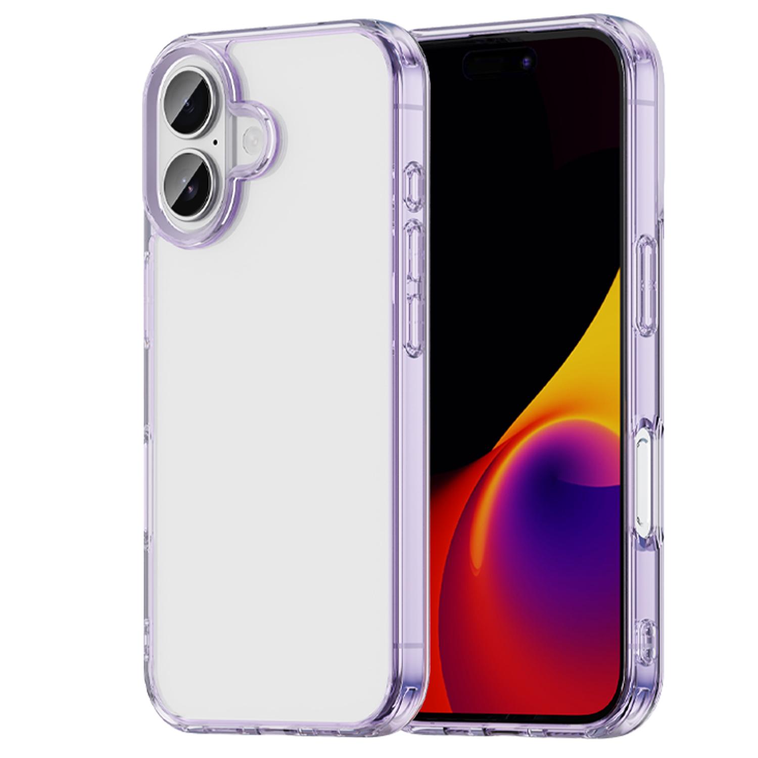 For iPhone 16 Case TPU+Acrylic Phone Back Cover Anti Yellowing Purple
For iPhone 16 Case TPU+Acrylic Phone Back Cover Anti Yellowing Purple