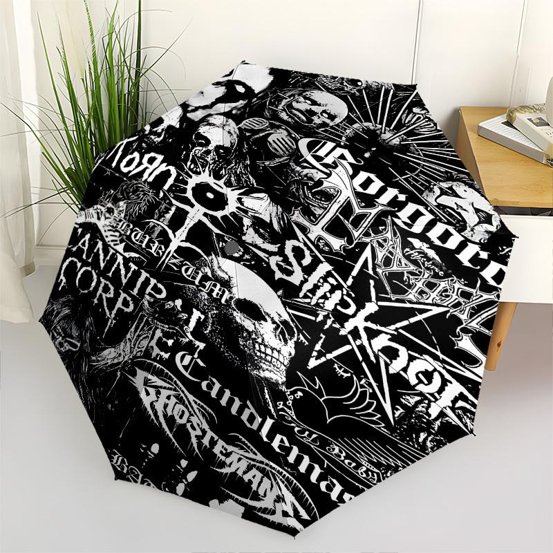 Metal, Heavy_Metal Themed Automatic Opening and Closing Umbrella, Brightly Colored 8 rib Portable Umbrella, Suitable for Men and Women, A Pe
Metal, Heavy_Metal Themed Automatic Opening and Closing Umbrella, Brightly Colored 8 rib Portable Umbrella, Suitable for Men and Women, A Pe
