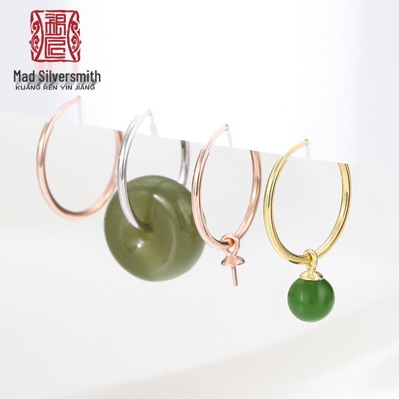 18K Gold Plated S925 Sterling Silver Nephrite Jade Pearl Dangle Earrings with Safety Buckle 925 Silver
18K Gold Plated S925 Sterling Silver Nephrite Jade Pearl Dangle Earrings with Safety Buckle 925 Silver