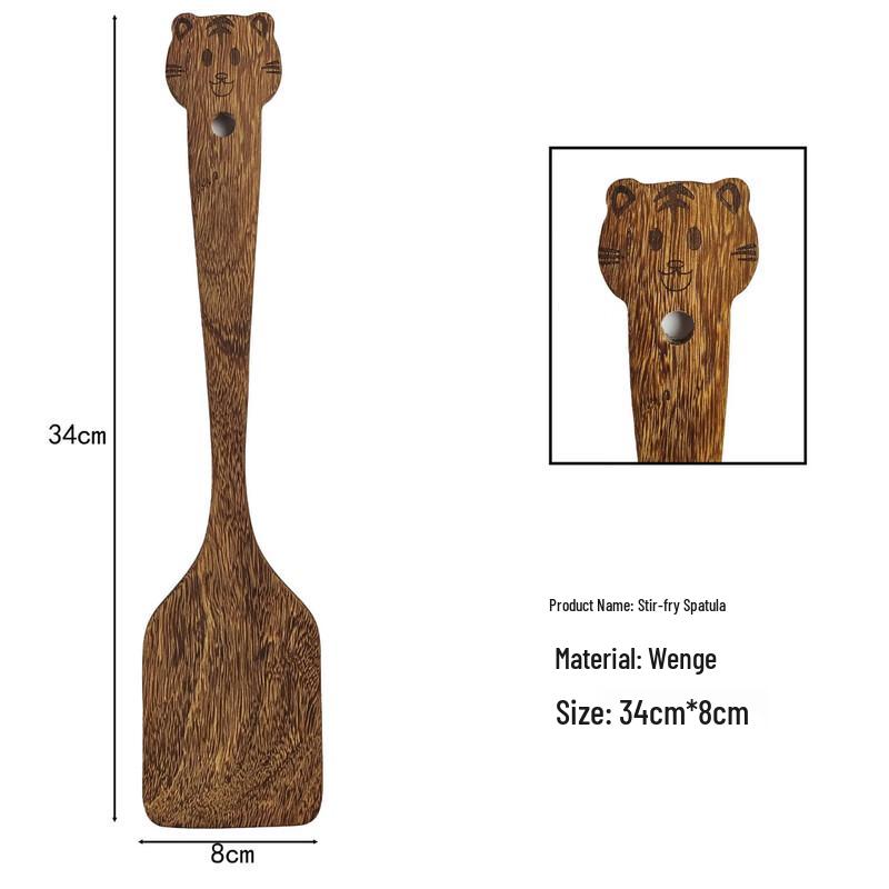 Wutuo Wenge Wood Long Handle Stir-fry Spatula Set
Wutuo Wenge Wood Long Handle Stir-fry Spatula Set