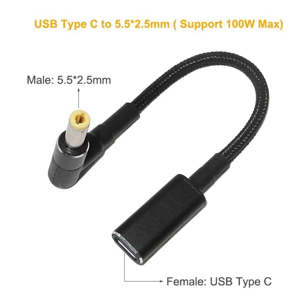 100W Laptop Charger Adapter 5.5x2.5mm DC Power Adaptor Notebook Charge Connector Laptop 5.5*2.5mm Cable
100W Laptop Charger Adapter 5.5x2.5mm DC Power Adaptor Notebook Charge Connector Laptop 5.5*2.5mm Cable