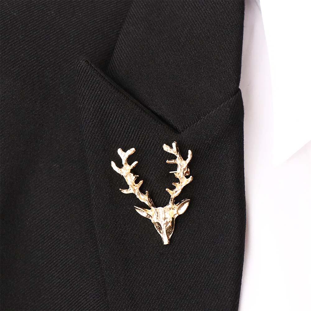 Zinc Zinc Alloy Christmas Badge Animal Deer Metal Brooch Personality Elk Head Brooch Boys
Zinc Zinc Alloy Christmas Badge Animal Deer Metal Brooch Personality Elk Head Brooch Boys