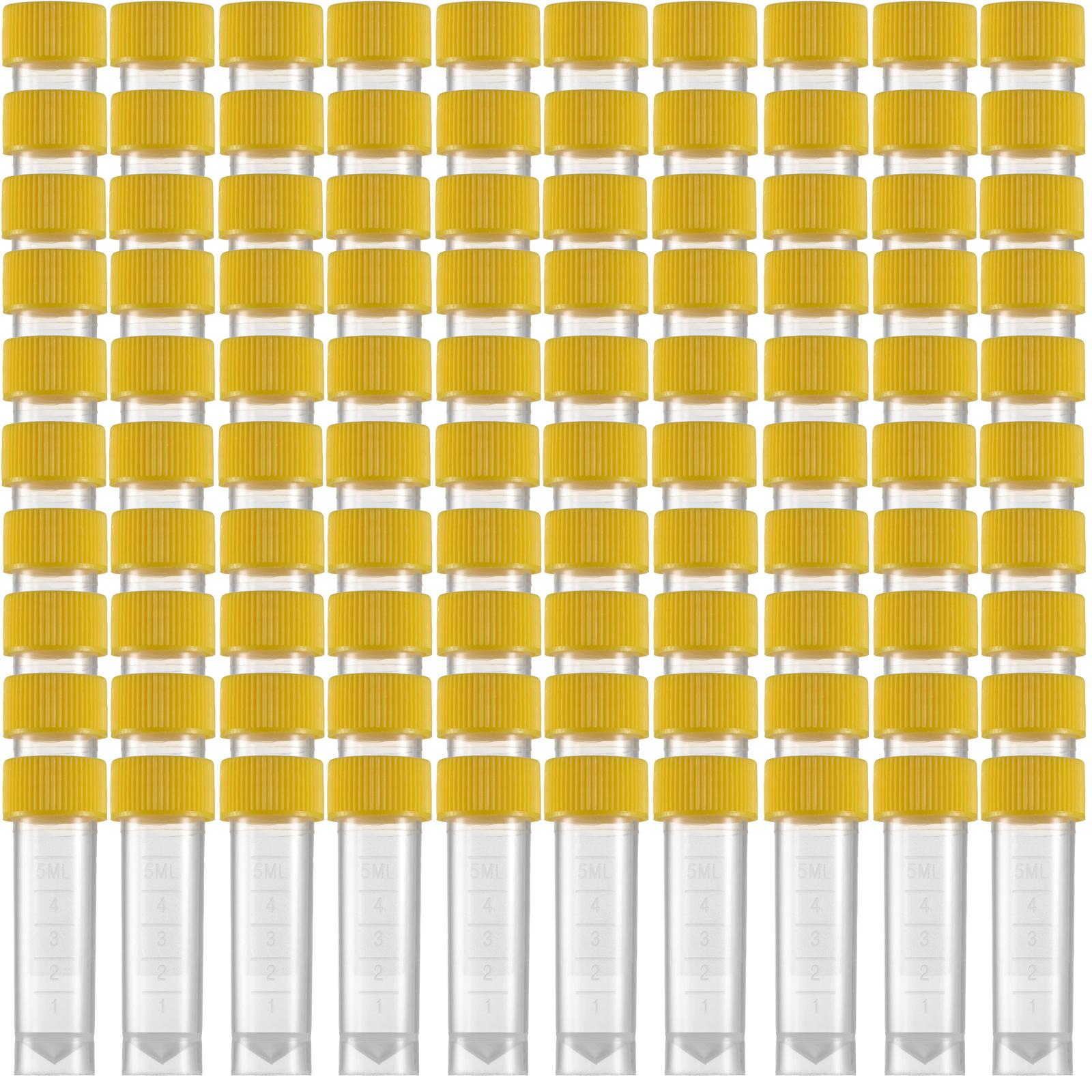 50/100 шт. 1-10 мл лабораторні пластикові пробірки Frost Test Tubes, ущільнювальна кришка флакону, градуйовані позначки, центрифужні пробірки з конічним дном для лабораторних шкільних навчальних закладів 5ml yellow - 100Pcs
50/100 шт. 1-10 мл лабораторні пластикові пробірки Frost Test Tubes, ущільнювальна кришка флакону, градуйовані позначки, центрифужні пробірки з конічним дном для лабораторних шкільних навчальних закладів 5ml yellow - 100Pcs