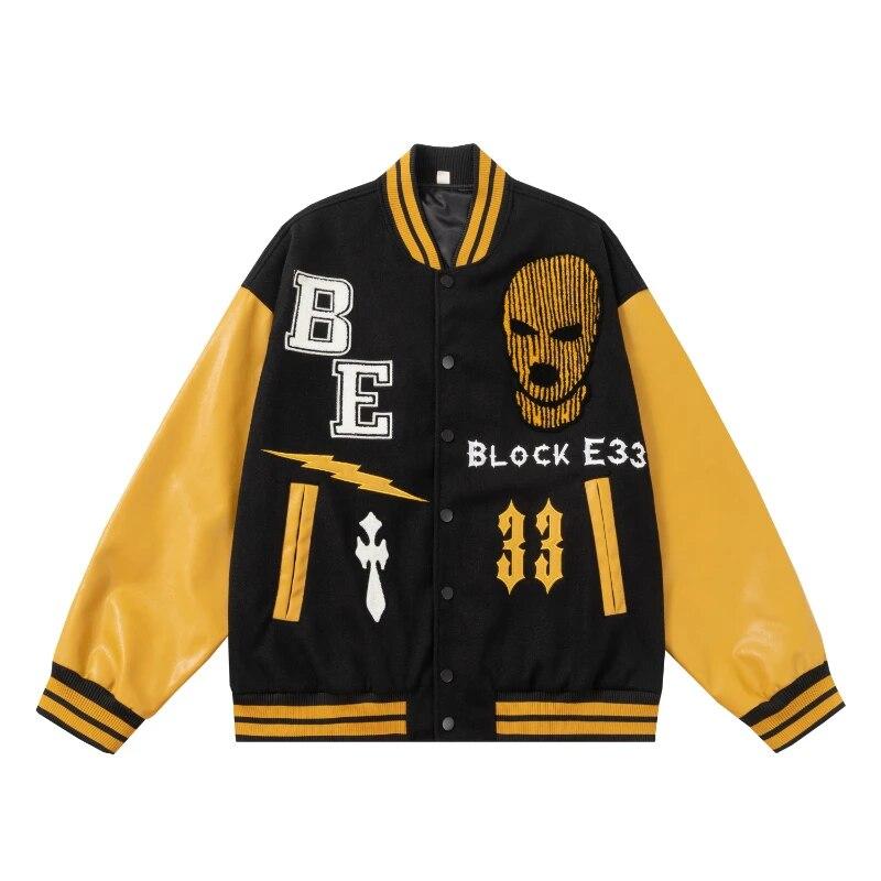Autumn New Skulls Jackets Men Hip-Hop Harajuku Oversized Embroidery Patchwork High Street Baseball Coats Varsity Bomber Jacket
Autumn New Skulls Jackets Men Hip-Hop Harajuku Oversized Embroidery Patchwork High Street Baseball Coats Varsity Bomber Jacket