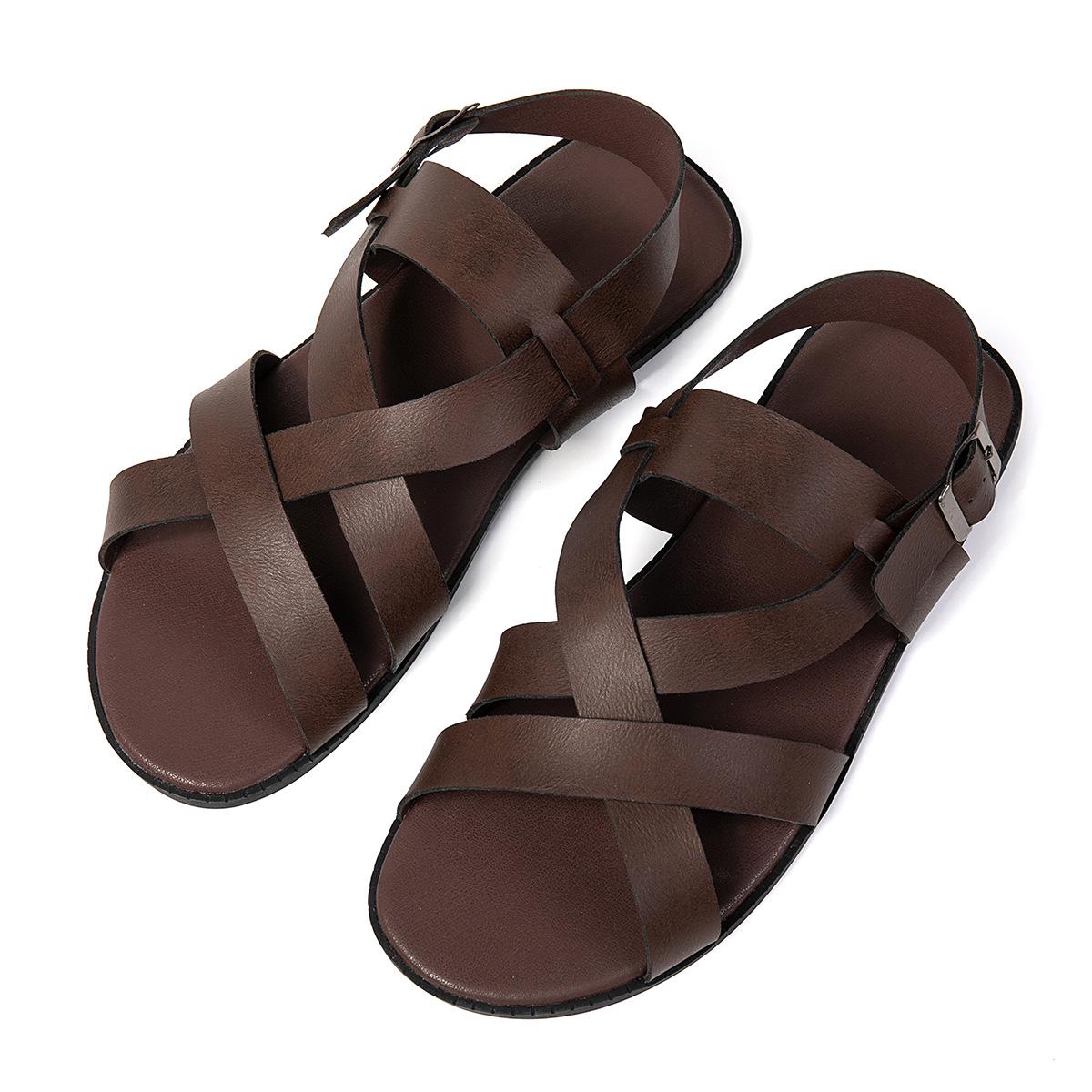 Чоловічі sandals європейського розміру з круглим носком: Однотонний, З однією лямкою, Нековзкий, Зносостійкий, Повсякденний пляжний стиль. EU 43 коричневий
Чоловічі sandals європейського розміру з круглим носком: Однотонний, З однією лямкою, Нековзкий, Зносостійкий, Повсякденний пляжний стиль. EU 43 коричневий