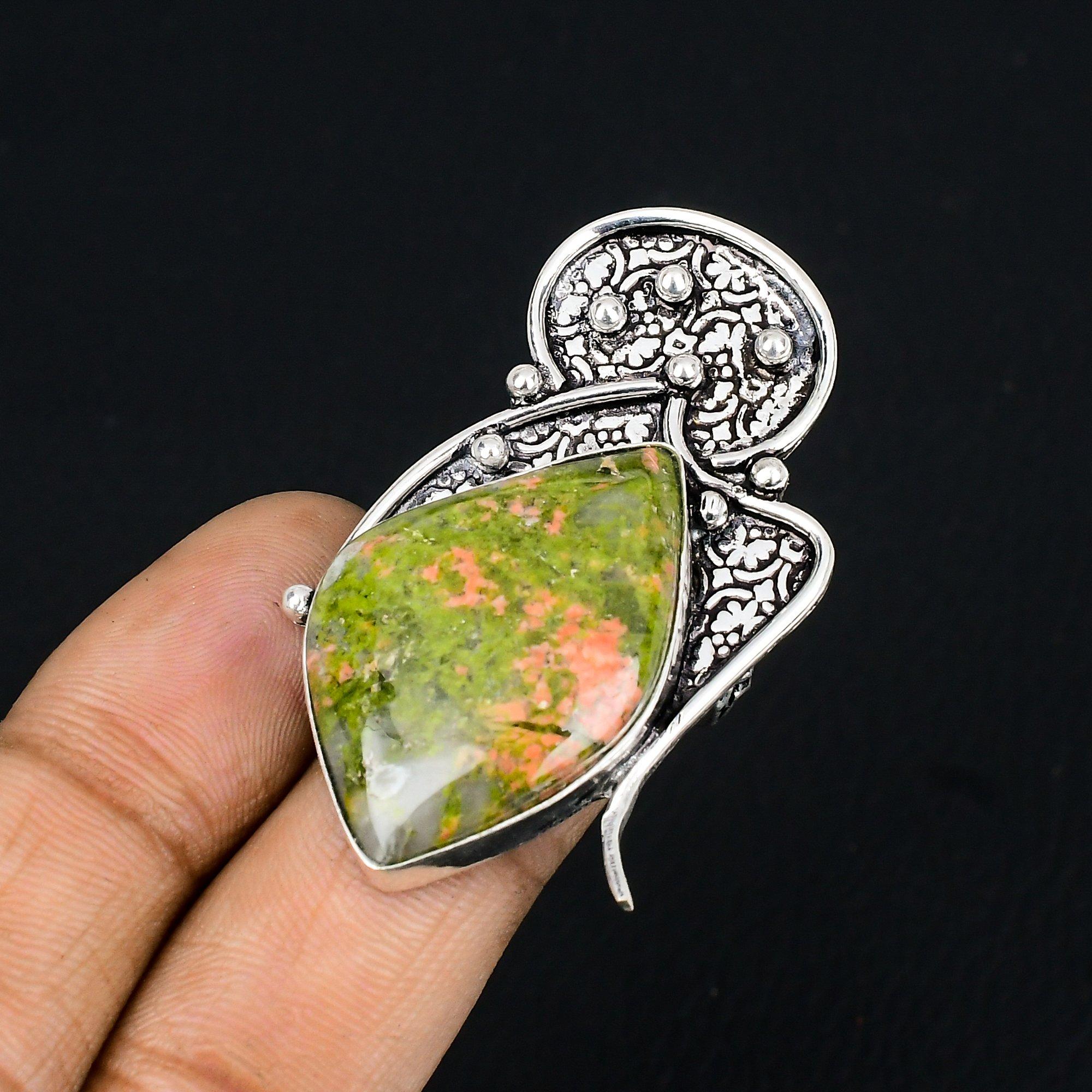 Natural Unakite Gemstone Statement Ring Size 7 925 Sterling Silver For Girls 7
Natural Unakite Gemstone Statement Ring Size 7 925 Sterling Silver For Girls 7