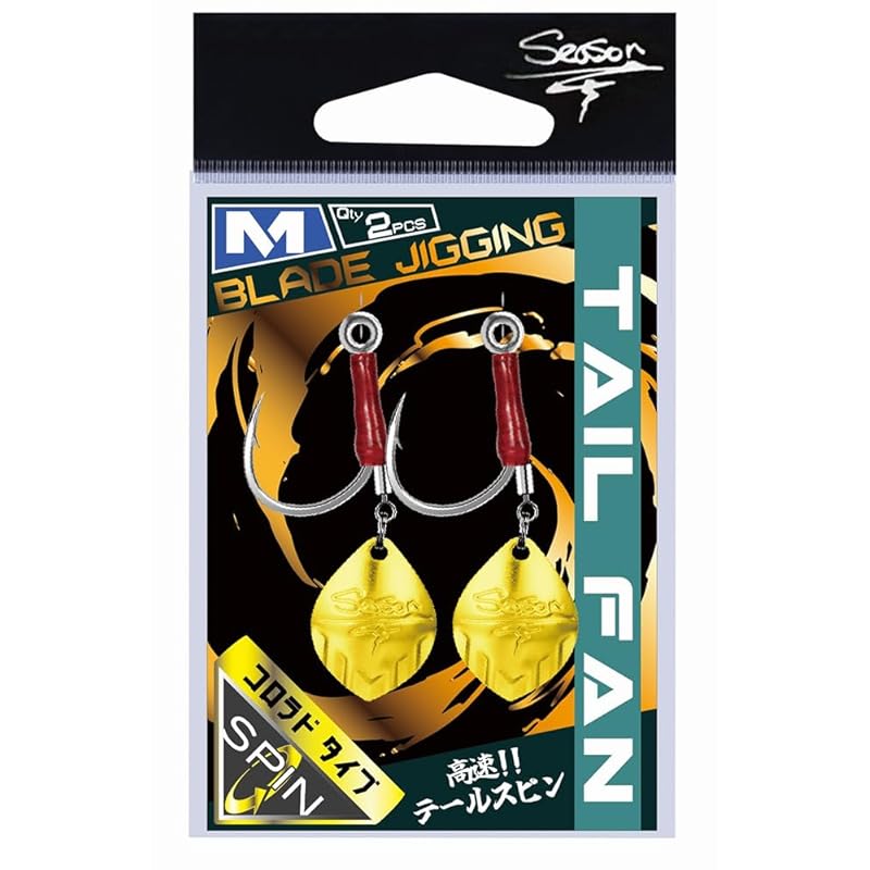 Season Tackle Tackle) tail fan M gold 
Season Tackle Tackle) tail fan M gold