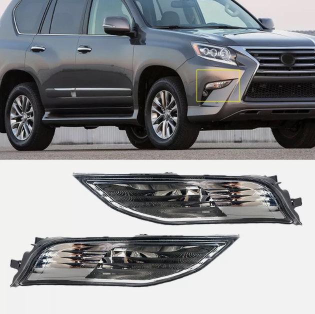 Compatible Front Bumper Fog, Daytime Running, and Turn Signal Lights for Toyota Lexus GX400/GX460.
Compatible Front Bumper Fog, Daytime Running, and Turn Signal Lights for Toyota Lexus GX400/GX460.