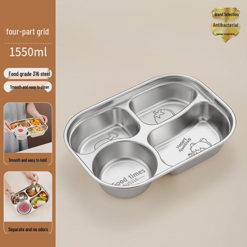 Stainless Steel 316 Large Divided Lunch and Dinner Plate for Adults
Stainless Steel 316 Large Divided Lunch and Dinner Plate for Adults