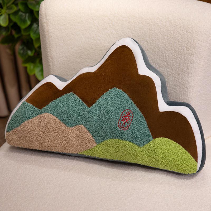 Creative Mountain Backrest Pillow: Chinese Style Green Cushion for Sofa, Seat, or Office Lumbar Support 60*35cm 0.67kg
Creative Mountain Backrest Pillow: Chinese Style Green Cushion for Sofa, Seat, or Office Lumbar Support 60*35cm 0.67kg