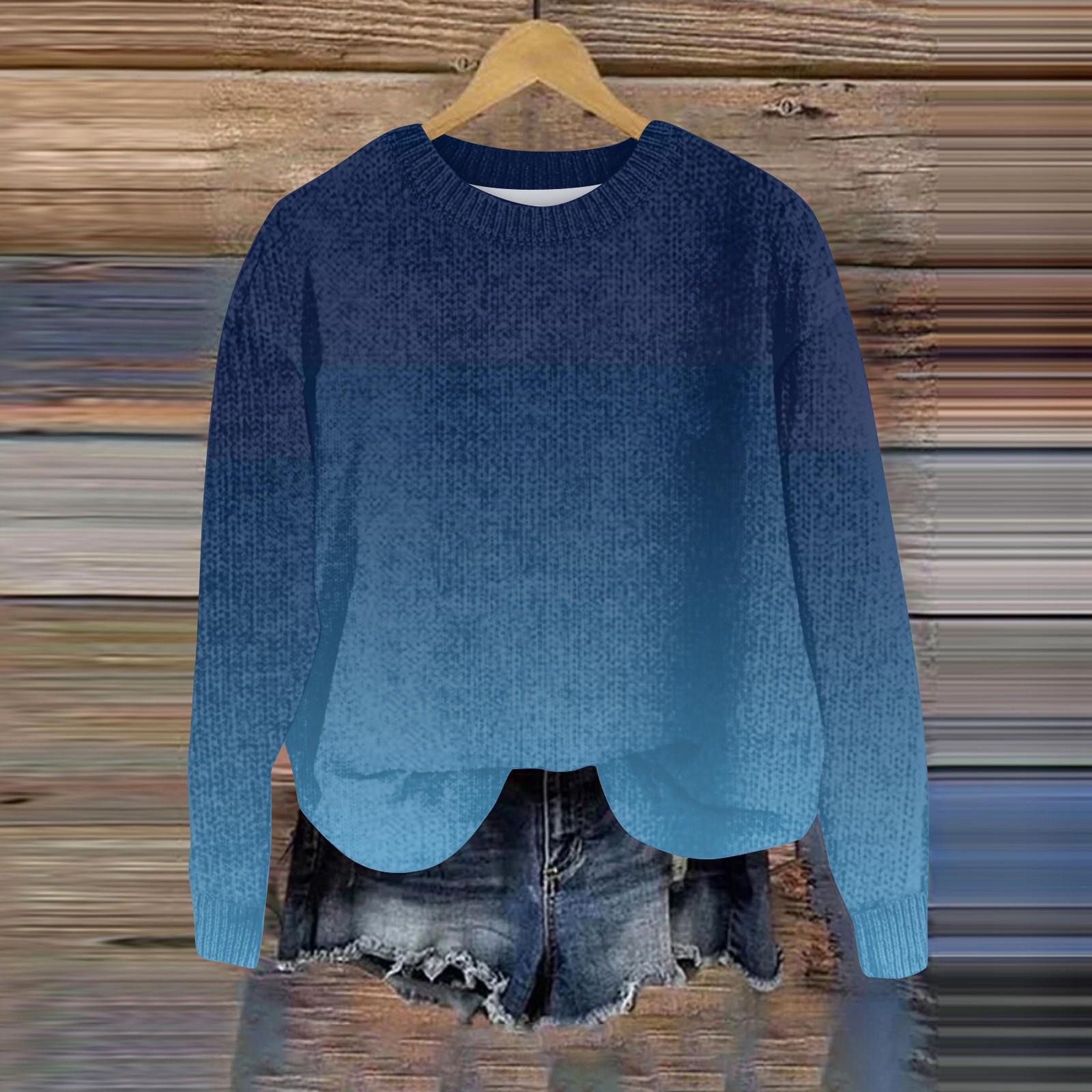 Світшоти для жінок В язані светри Мила сорочка Осінній пуловер з круглим вирізом Топи S синій
Світшоти для жінок В язані светри Мила сорочка Осінній пуловер з круглим вирізом Топи S синій