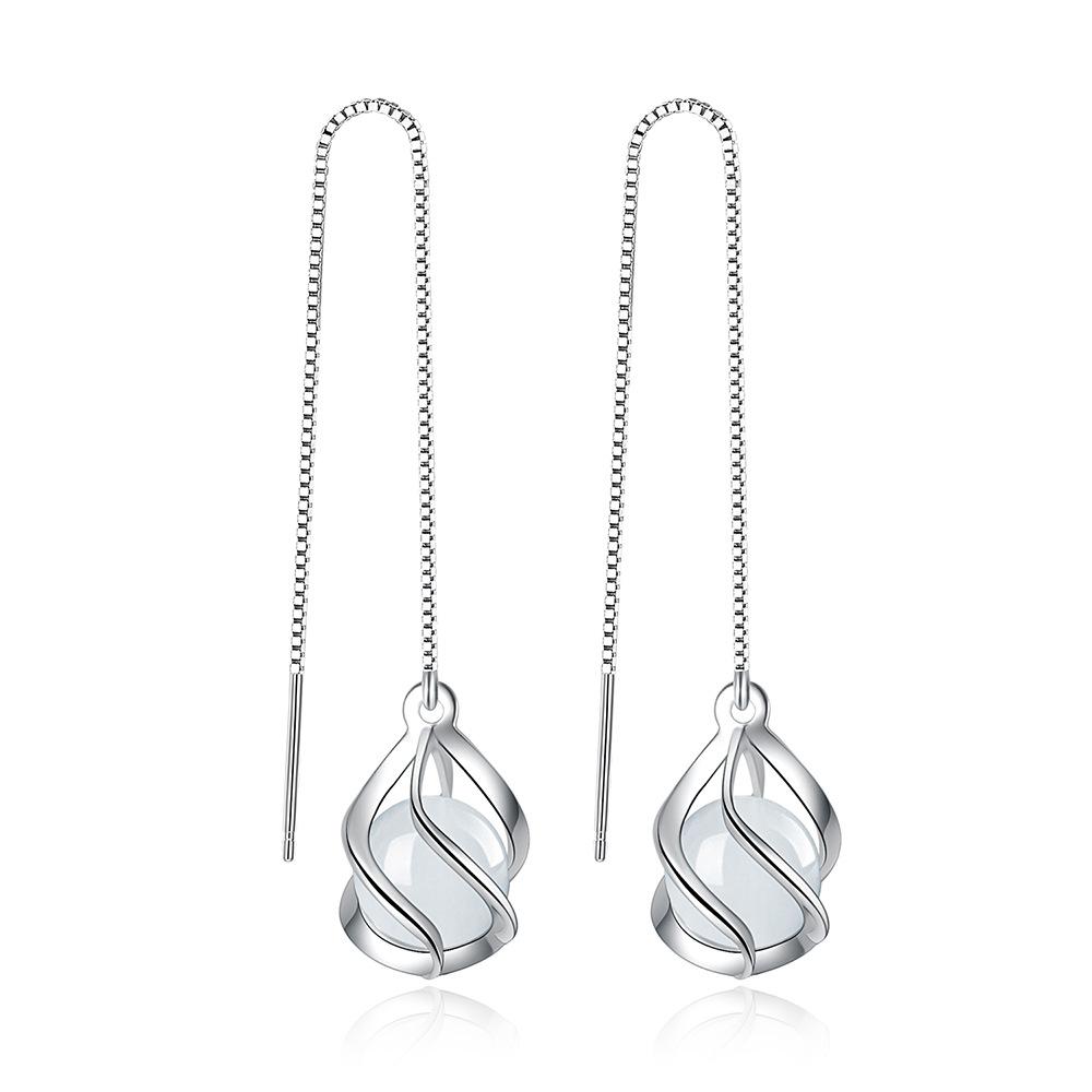 New 925 Sterling Silver Women Earrings Pendant Fashion Geometry High Quality Round Opal Long Earring Jewelry Festival Gift
New 925 Sterling Silver Women Earrings Pendant Fashion Geometry High Quality Round Opal Long Earring Jewelry Festival Gift