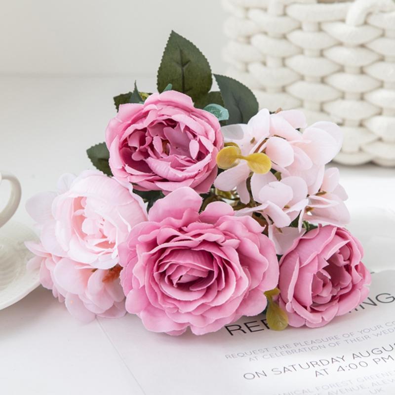 Artificial Flowers Silk Hydrangea Rose Peony Living Room Home vase table Garden Wedding bridal bouquet Diy Holiday Party Decor 1pc глибокий рожевий колір
Artificial Flowers Silk Hydrangea Rose Peony Living Room Home vase table Garden Wedding bridal bouquet Diy Holiday Party Decor 1pc глибокий рожевий колір