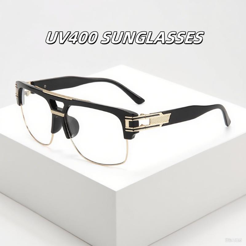Double Beam Steampunk Sunglasses Men New Large Frame Retro UV Resistant Glasses Outdoor Driving Sun Protection Goggles
Double Beam Steampunk Sunglasses Men New Large Frame Retro UV Resistant Glasses Outdoor Driving Sun Protection Goggles