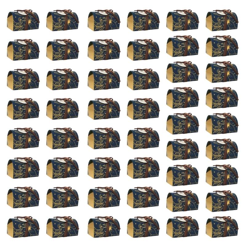 Pack of 50 Elegant Candy Box Cookie Gift Boxes Wedding Favor Chocolate Box Perfect for Weddings, Birthdays, Parties синій
Pack of 50 Elegant Candy Box Cookie Gift Boxes Wedding Favor Chocolate Box Perfect for Weddings, Birthdays, Parties синій