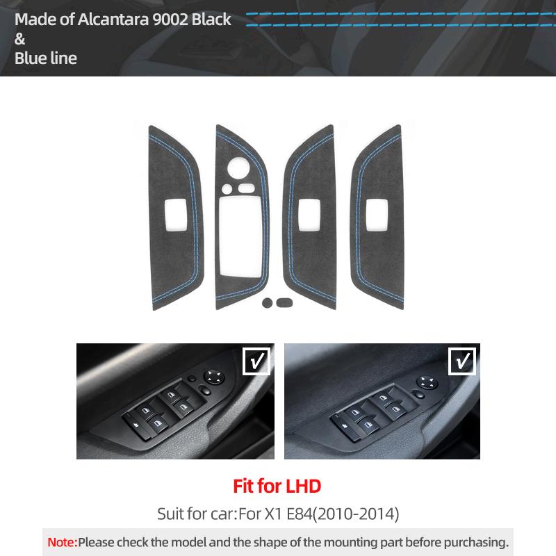 For BMW X1 E84 2010-2014 Made of Alcantara Car Interior Window Switch Lifter Button Panel Trim 4pcs Sticker Tuning Accessories Blue LHD
For BMW X1 E84 2010-2014 Made of Alcantara Car Interior Window Switch Lifter Button Panel Trim 4pcs Sticker Tuning Accessories Blue LHD