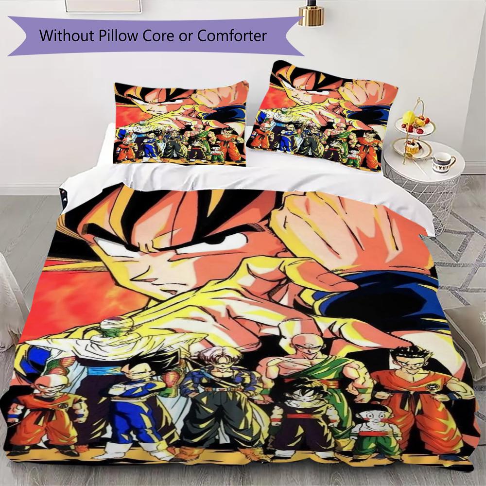 Dragon Ball Pattern Bedding uilt Set uilt Cover Pillowcase Home Decoration Birthday Gift (1 * duvet cover + 2 * pillowcase without core) 135x200cm
Dragon Ball Pattern Bedding uilt Set uilt Cover Pillowcase Home Decoration Birthday Gift (1 * duvet cover + 2 * pillowcase without core) 135x200cm