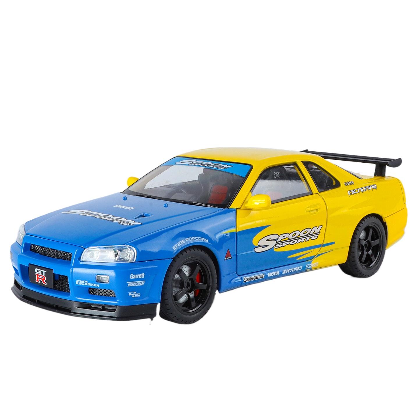 1/18 Nissan Skyline Ares GTR GT-R R34 Alloy Track Sports Car Model Diecast Metal Racing Car Vehicle Model Sound and Light Kids Toy Gift жовтий
1/18 Nissan Skyline Ares GTR GT-R R34 Alloy Track Sports Car Model Diecast Metal Racing Car Vehicle Model Sound and Light Kids Toy Gift жовтий