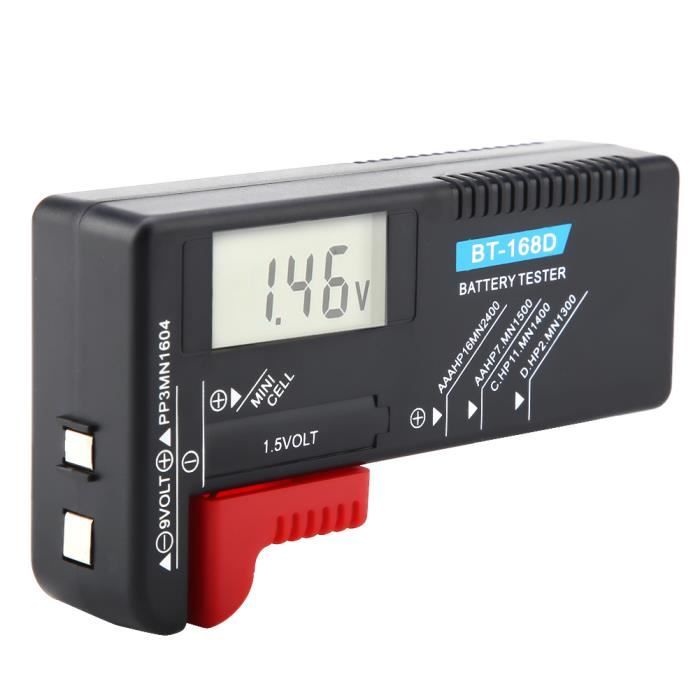 Generique - Тестувальник паль універсальний AA - AAA - C - D - 9V - 1.5V Bouton Testeur de tension BT-168D
Generique - Тестувальник паль універсальний AA - AAA - C - D - 9V - 1.5V Bouton Testeur de tension BT-168D
