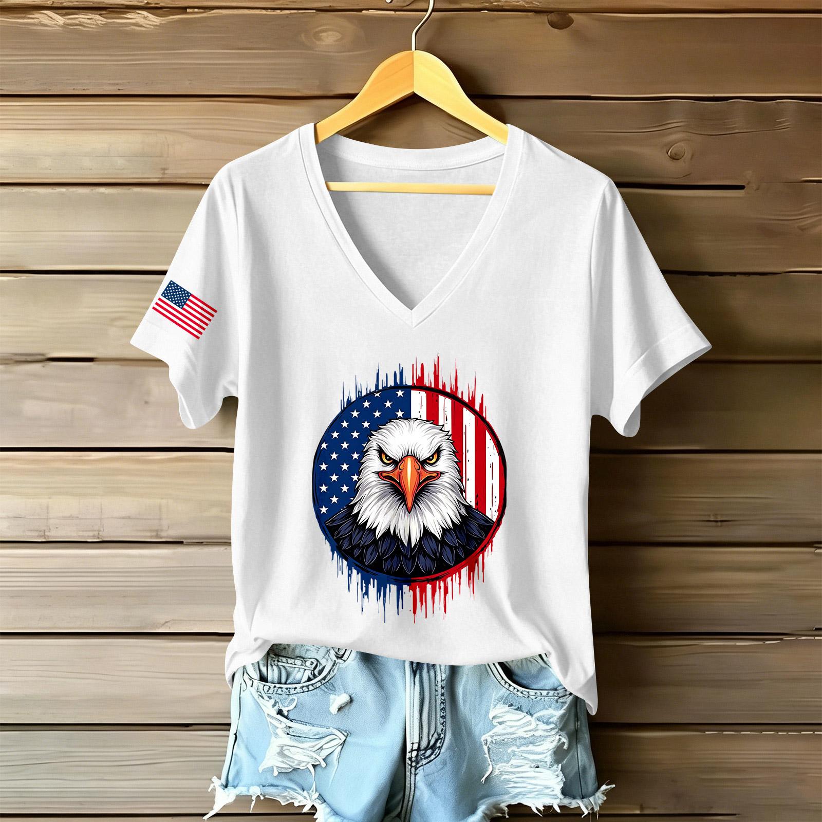 Womens Casual V Neck Short Sleeve T Shirt Top Lightweight Soft Fabric Relaxed Fit Letter Print Tee XL білий
Womens Casual V Neck Short Sleeve T Shirt Top Lightweight Soft Fabric Relaxed Fit Letter Print Tee XL білий