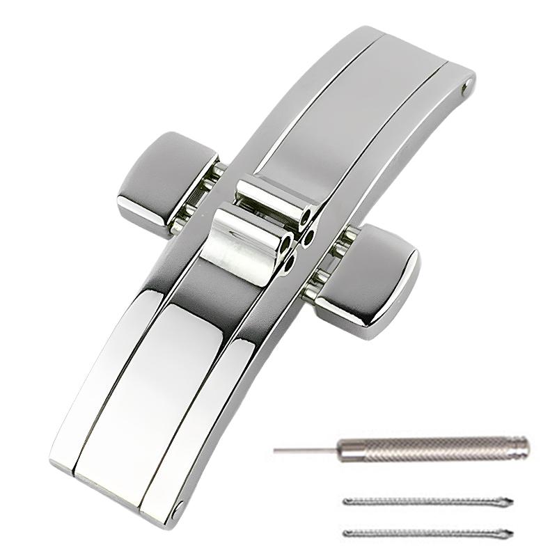 5x20mm 5x21mm silver solid stainless steel clasp for Longines L2 L4 L8 Double-press butterfly clasp Replace Leather strap buckle 5x21mm срібний
5x20mm 5x21mm silver solid stainless steel clasp for Longines L2 L4 L8 Double-press butterfly clasp Replace Leather strap buckle 5x21mm срібний