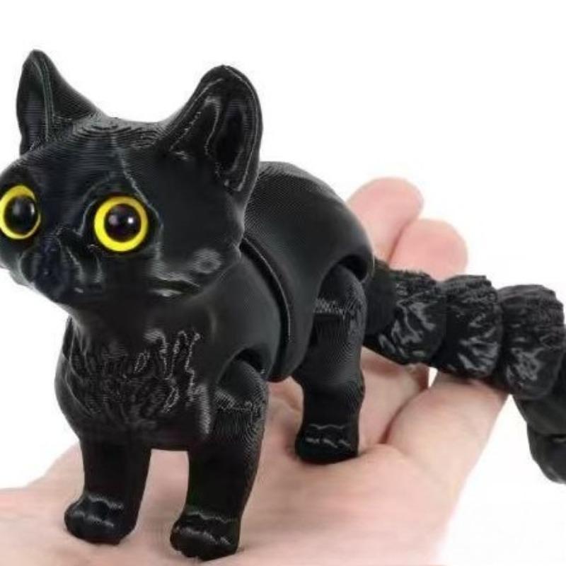 Colorful Candy Cat 3D Printed Movable Joint Simulation Mini Candy Cat Action Figures Desktop Ornament Birthday Gifts чёрный
Colorful Candy Cat 3D Printed Movable Joint Simulation Mini Candy Cat Action Figures Desktop Ornament Birthday Gifts чёрный