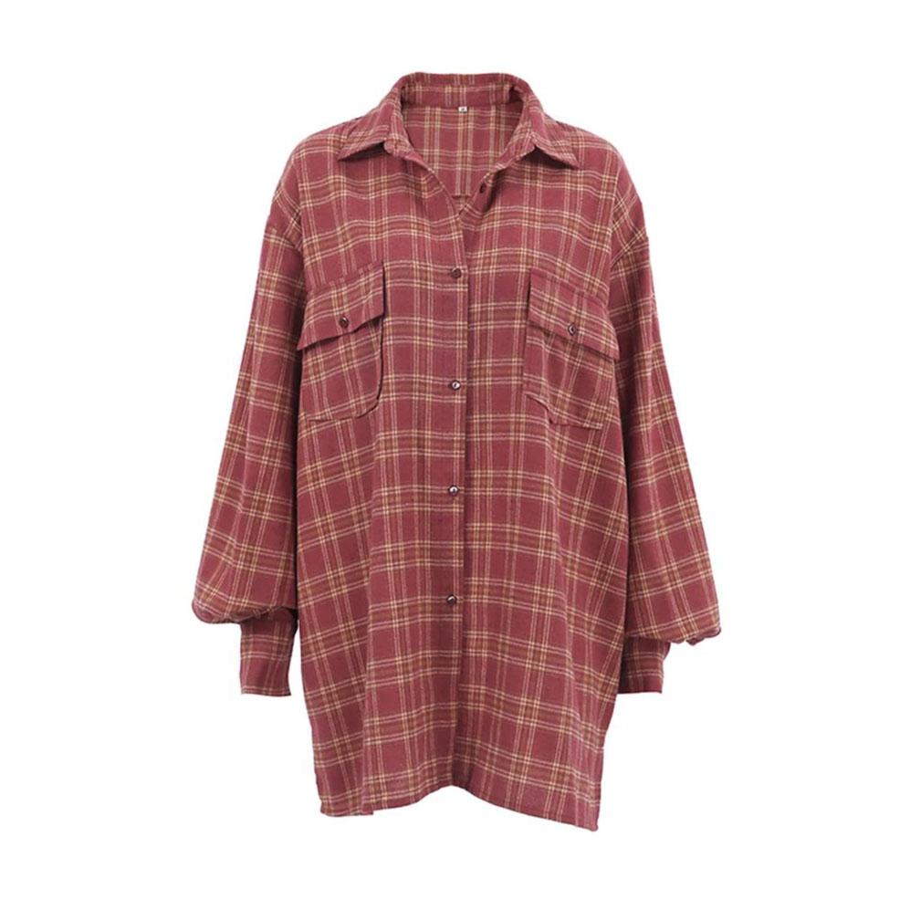 Осенняя винтажная американская красная шотландская клетчатая рубашка в античном стиле для женщин, повседневная свободная блузка с длинным рукавом, большие размеры XS красный
Осенняя винтажная американская красная шотландская клетчатая рубашка в античном стиле для женщин, повседневная свободная блузка с длинным рукавом, большие размеры XS красный