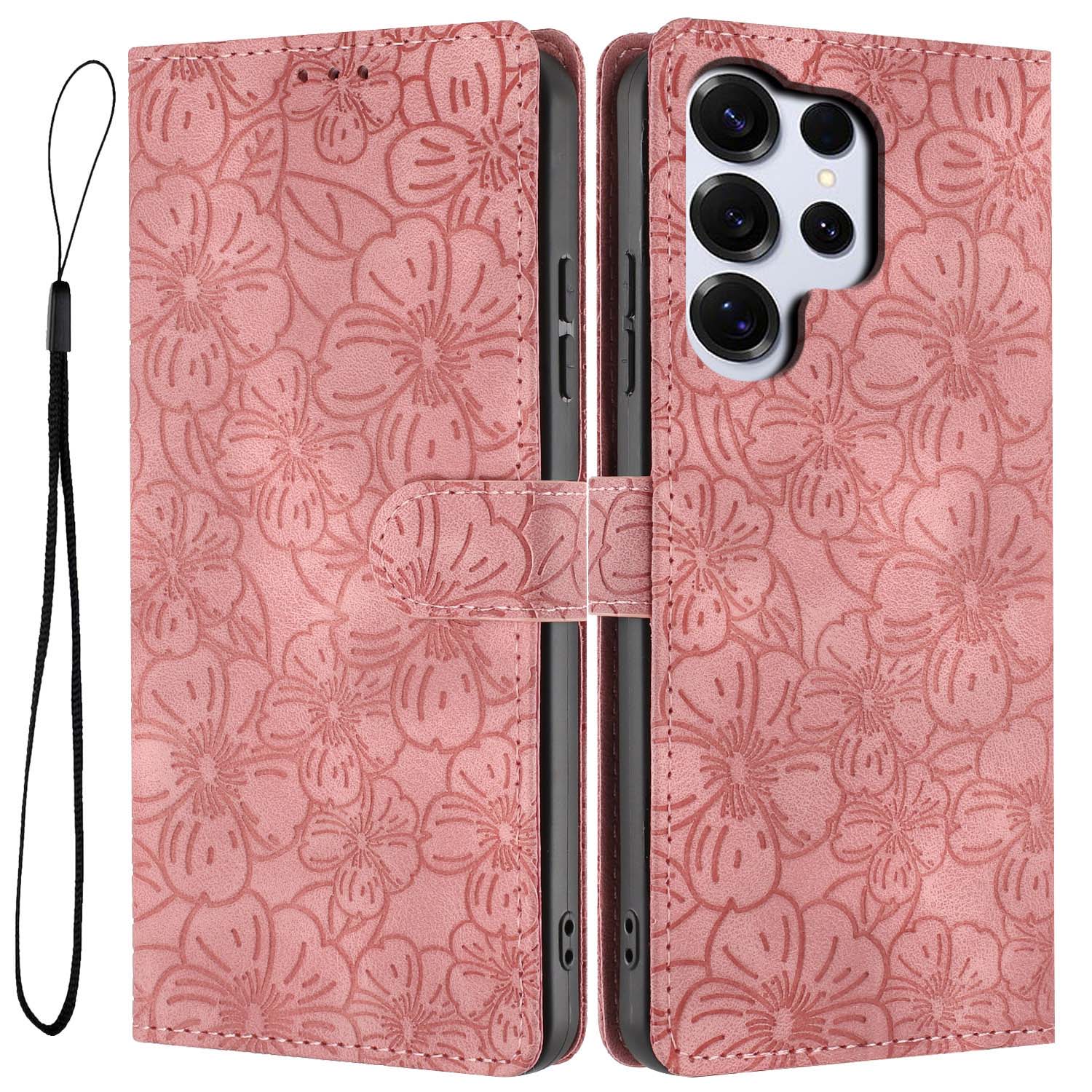 For Samsung Galaxy S26 Ultra Flip Case Cherry Blossom Pattern Leather Wallet Stand Phone Cover with Wrist Strap
For Samsung Galaxy S26 Ultra Flip Case Cherry Blossom Pattern Leather Wallet Stand Phone Cover with Wrist Strap