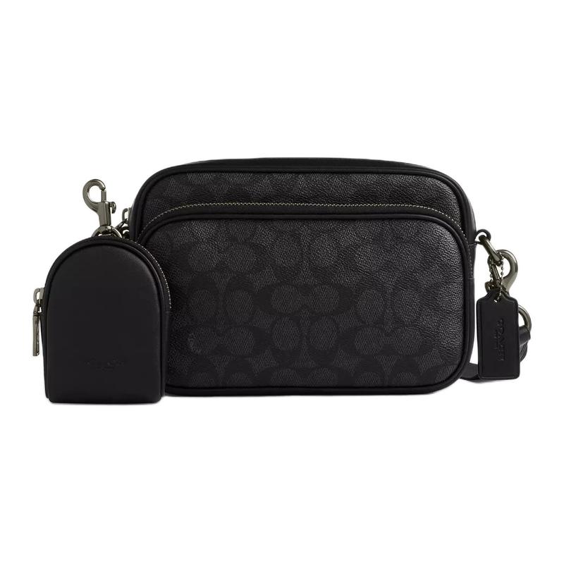 COACH crossbody bag FINLAY 21 detachable pouch, shoulder strap, zipper closure, artificial leather and cowhide leather, bag, small size, men s gun чорний
COACH crossbody bag FINLAY 21 detachable pouch, shoulder strap, zipper closure, artificial leather and cowhide leather, bag, small size, men s gun чорний