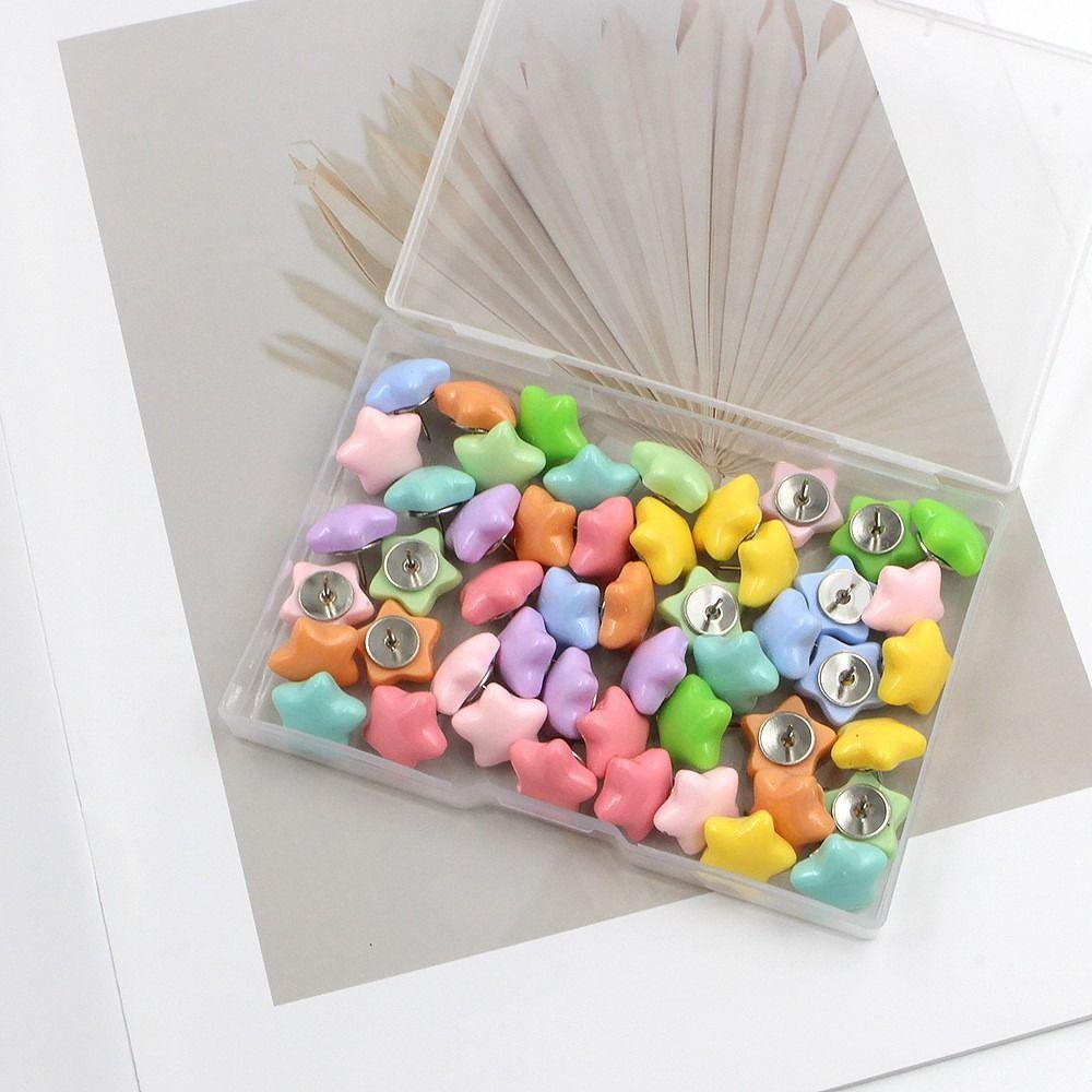 20/50Pcs Macaron Star Shape Pushpins 3D Thumb Tacks Decorative Studs Office Binding Supplies 20Pcs with Box
20/50Pcs Macaron Star Shape Pushpins 3D Thumb Tacks Decorative Studs Office Binding Supplies 20Pcs with Box