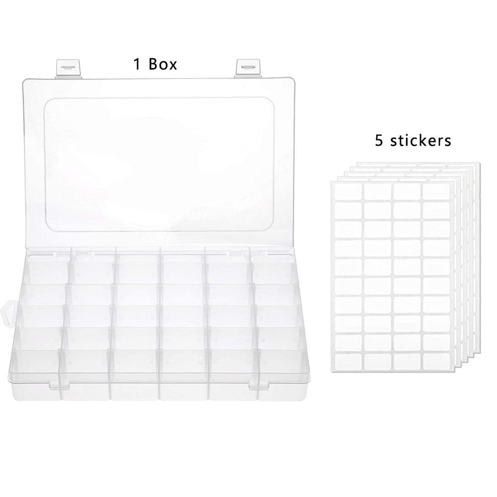 36 Grids Embroidery Floss Cross Stitch Organizer Box with 5 Stickers for Cross Stitch Craft DIY Sewing Storage Jewelry Storage
36 Grids Embroidery Floss Cross Stitch Organizer Box with 5 Stickers for Cross Stitch Craft DIY Sewing Storage Jewelry Storage