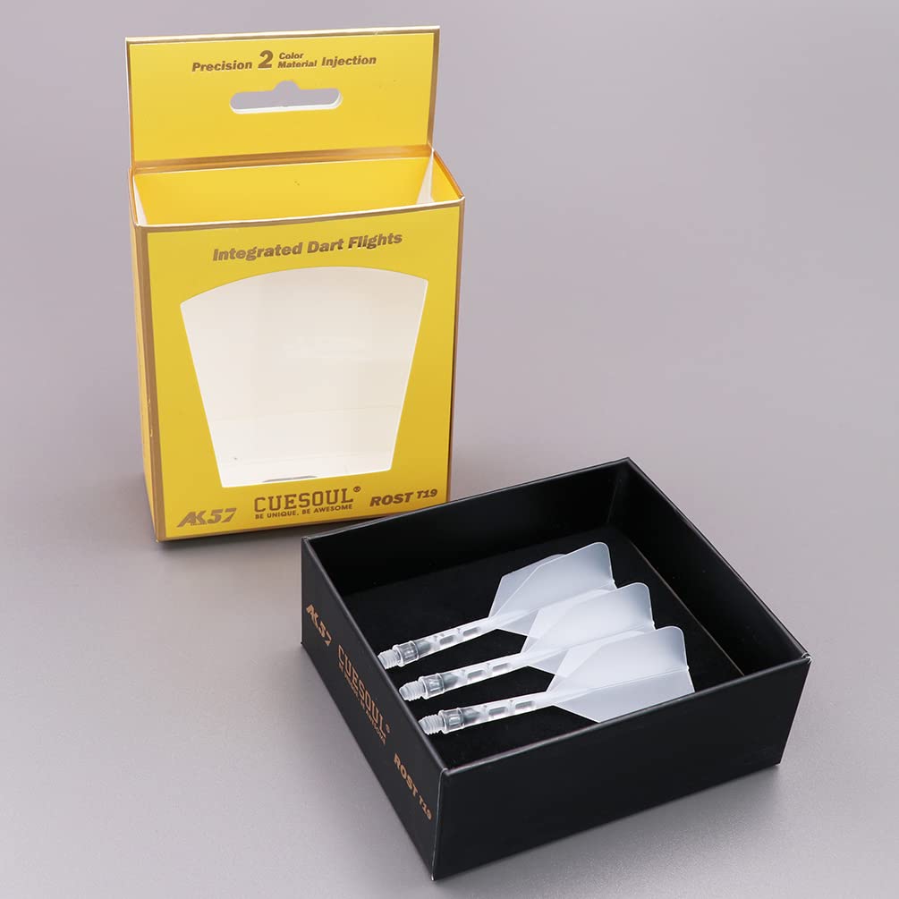 CUESOUL ROST T19 Shaft Integrated Flight Big Wing Clear Flight Clear M Set of 3 Shape, Two-Tone Color, + Shaft, Size, (CS-AK579-7M)
CUESOUL ROST T19 Shaft Integrated Flight Big Wing Clear Flight Clear M Set of 3 Shape, Two-Tone Color, + Shaft, Size, (CS-AK579-7M)