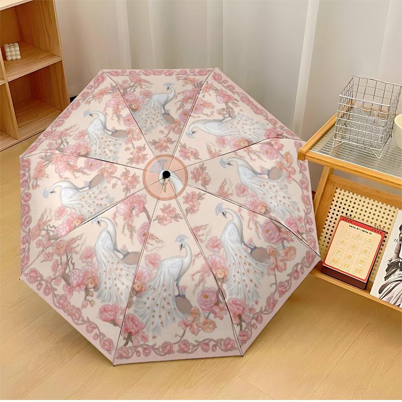 Pastel Floral Stained Glass Theme Automatic Umbrella Compact 8-Rib Design Sturdy Construction Durable Umbrella Stylish Accessory
Pastel Floral Stained Glass Theme Automatic Umbrella Compact 8-Rib Design Sturdy Construction Durable Umbrella Stylish Accessory