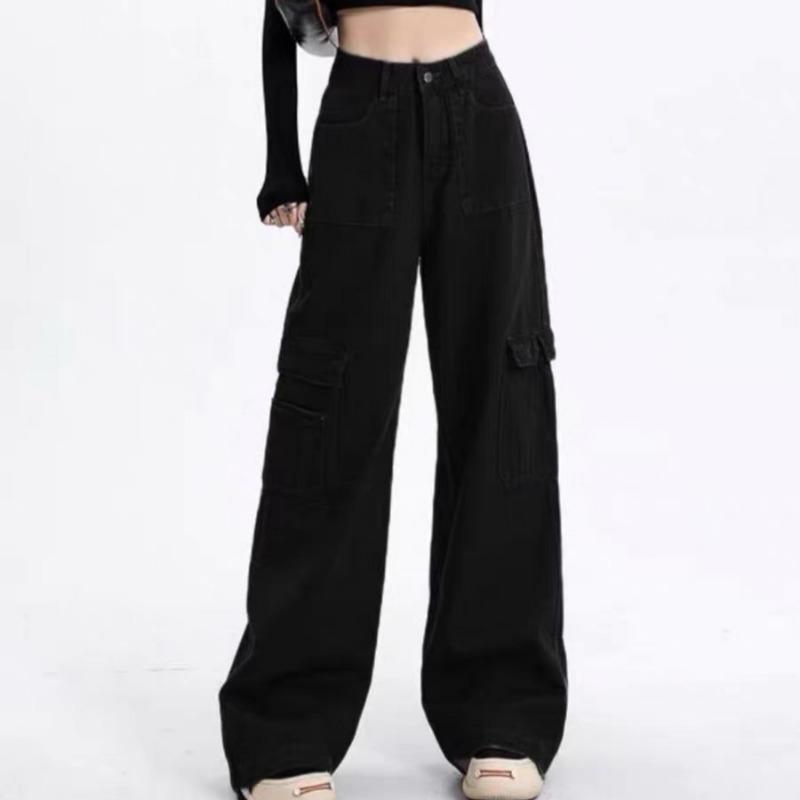 Весна и осень женские новые ретро High Street свободные широкие повседневные брюки XL чёрный
Весна и осень женские новые ретро High Street свободные широкие повседневные брюки XL чёрный