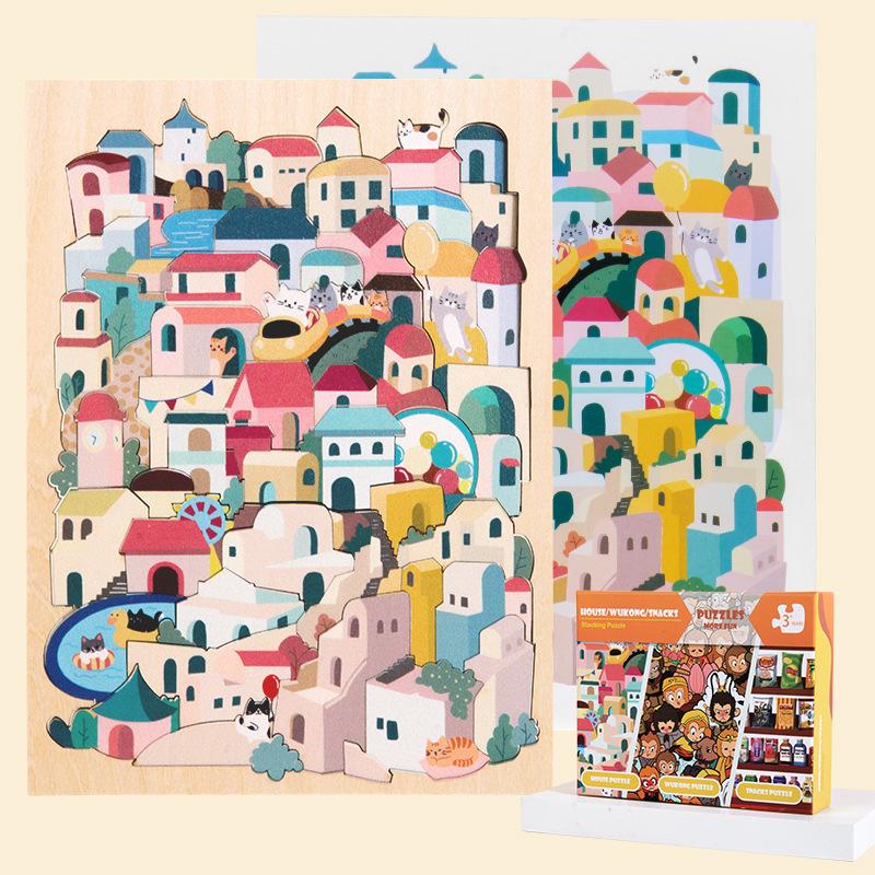 Детский развивающий деревянный пазл Мультяшная игрушка для складывания и настольное украшение
Детский развивающий деревянный пазл Мультяшная игрушка для складывания и настольное украшение