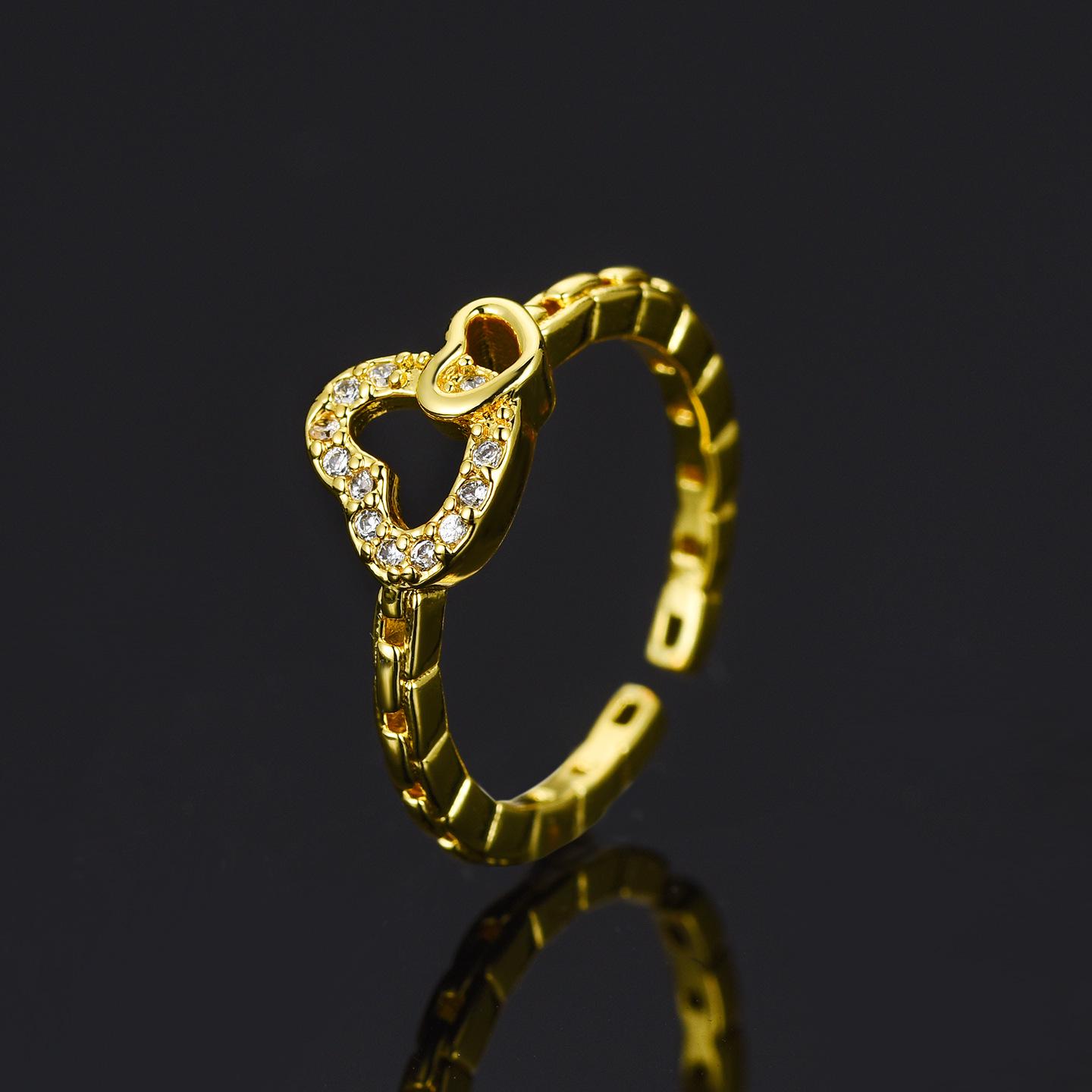 Women s High-End Double Heart Rhinestone Open Ring - Light Luxury Versatile Stacking Jewelry Adjustable Open
Women s High-End Double Heart Rhinestone Open Ring - Light Luxury Versatile Stacking Jewelry Adjustable Open