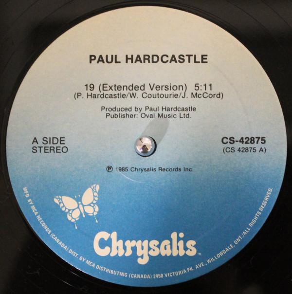 12inch Record PAUL HARDCASTLE 19 CS42875 Chrysalis 1985 Canada Dance Electronica Used
12inch Record PAUL HARDCASTLE 19 CS42875 Chrysalis 1985 Canada Dance Electronica Used