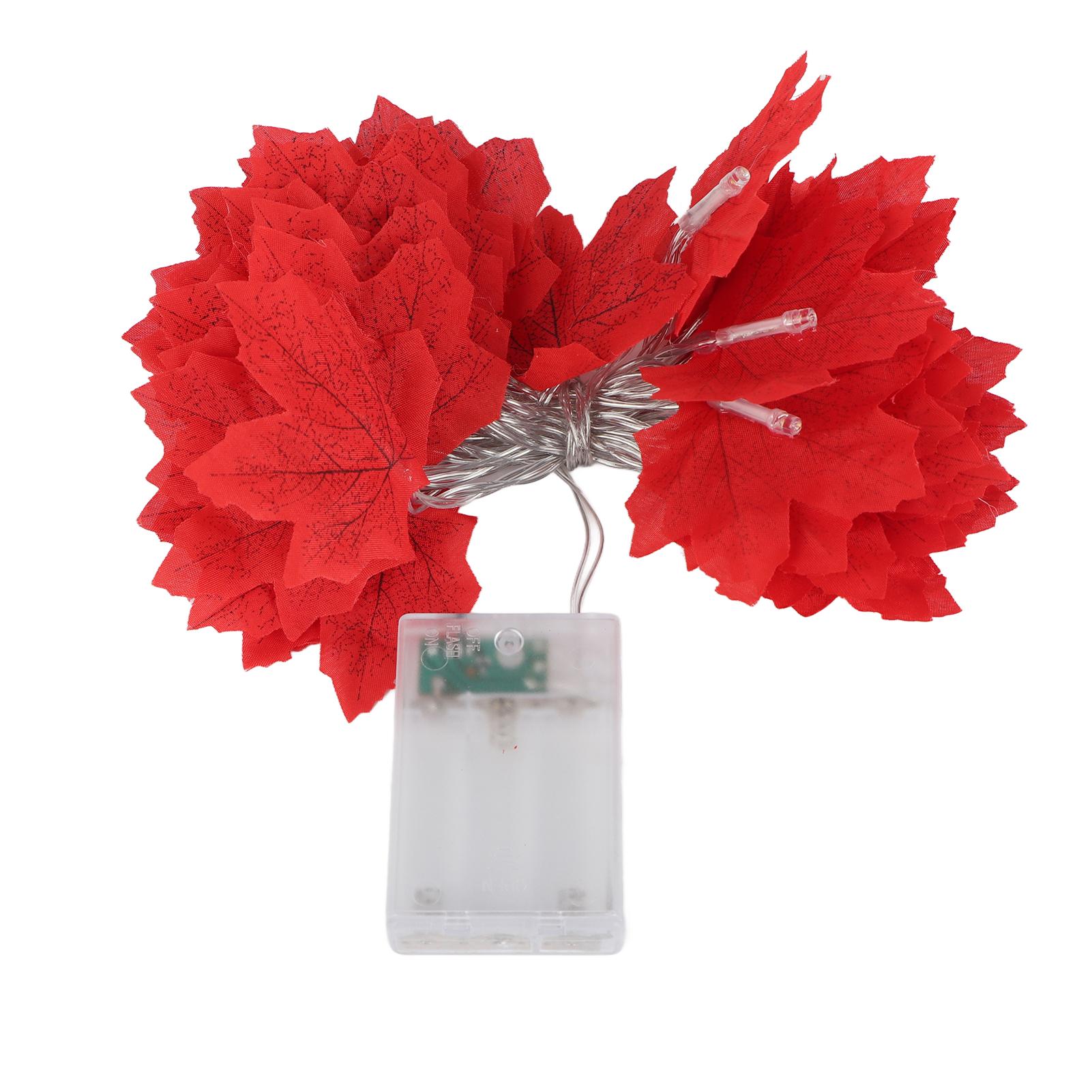 Maple Leaves String Lights 4m/13.12ft 40LEDs Twinkle Hanging Lighting Decorations for Christmas
Maple Leaves String Lights 4m/13.12ft 40LEDs Twinkle Hanging Lighting Decorations for Christmas